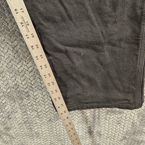 Carhartt B111 BLK Loose Original Fit Mens Flannel Lined Work Pants Size 40x30 - Picture 5 of 7